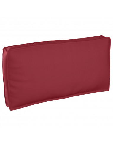 Cuscino per Pallet per Seduta/Schienale Rosso Vino 120x60x12 cm Tessuto Oxford