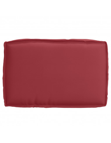 Cuscino per pallet rosso vino 60x40x8 cm in tessuto Oxford