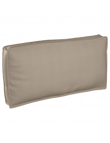 Cuscino per pallet per sedia/schienale Tortora 120x60x12 cm Tessuto Oxford