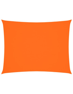 Parasole a Vela in Tessuto Oxford Rettangolare 3,5x5m Arancione 2