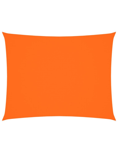 Parasole a Vela in Tessuto Oxford Rettangolare 3,5x5m Arancione