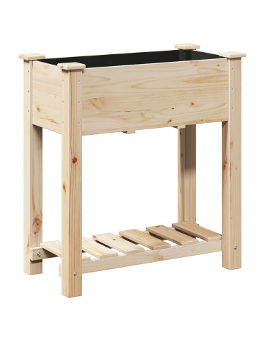 Vaso da giardino con lo scaffale Beige 71 x 37 x 76,5 cm