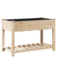 Vaso da giardino con lo scaffale Beige 115 x 59 x 76,5 cm 2