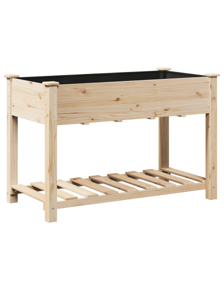 Fioriera da Giardino con Mensola 115x59x76 cm in Legno Massello di Pino