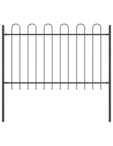 Recinzione per Giardino 2 pcs Grigio 3,4 x 1 m