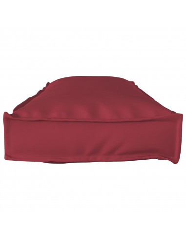 Cuscino per Pallet  per Panchina Rosso Vino 120x40x8 cm Tessuto Oxford