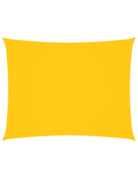 Parasole a Vela Oxford Rettangolare 6x8 m Giallo
