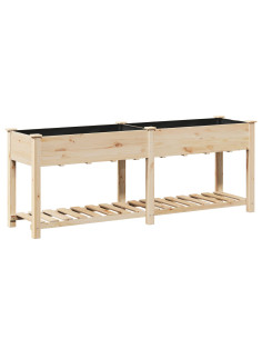 Vaso da giardino con lo scaffale Beige 203 x 53 x 76,5 cm 2