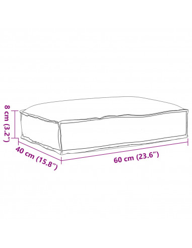 Cuscino per pallet  Giungla tropicale 60x40x8 cm Poliestere