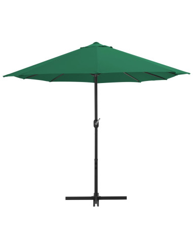 Ombrellone da Esterni con Palo in Alluminio 460x270 cm Verde