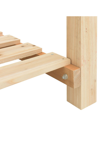 Vaso da giardino con lo scaffale Beige 203 x 53 x 76,5 cm