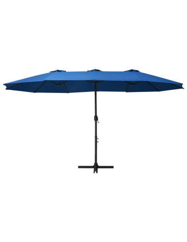 Ombrellone da Esterni Palo in Alluminio 460x270cm Blu