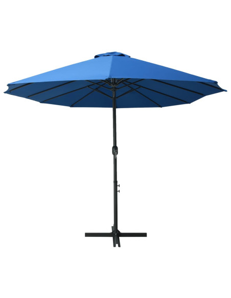 Ombrellone da Esterni Palo in Alluminio 460x270cm Blu