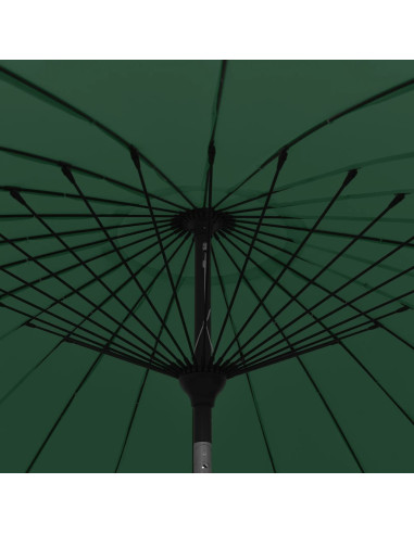 Ombrellone da Esterni con Palo in Alluminio 270 cm Verde