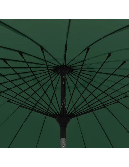 Ombrellone da Esterni con Palo in Alluminio 270 cm Verde