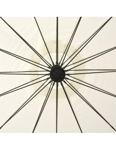 Ombrellone a Sbalzo Bianco 3 m Palo in Alluminio