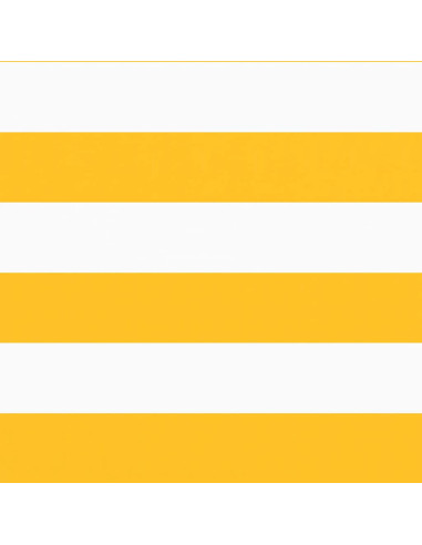 Paravento per Balcone Striscia Gialla e Bianca 120x1000 cm