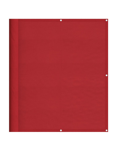 Paravento da Balcone Rosso 120x700 cm 100% Poliestere Oxford