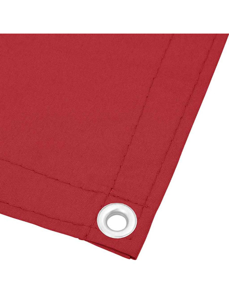 Paravento da Balcone Rosso 120x700 cm 100% Poliestere Oxford