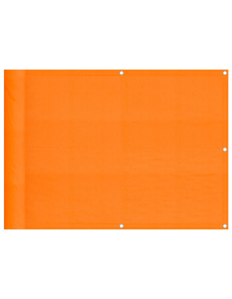 Paravento da Balcone Arancione 75x1000cm 100% Poliestere Oxford