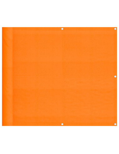 Paravento da Balcone Arancione 90x800 cm 100% Poliestere Oxford