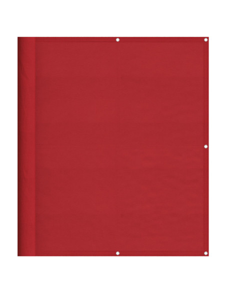 Paravento da Balcone Rosso 120x1000 cm 100% Poliestere Oxford