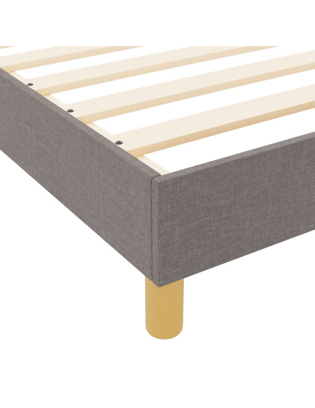 Struttura Letto Tortora 140x200 cm in Tessuto