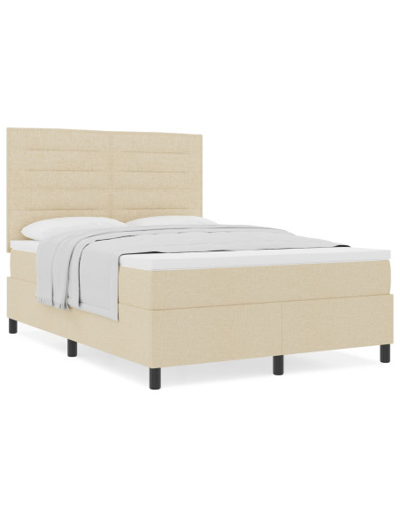 Struttura letto  con materasso Beige Tessuto 160 x 200 cm