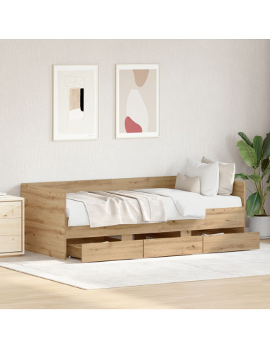 Daybed Rovere artigianale 90 x 190 cm Legno multistrato