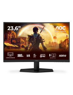 AOC G4 C24G42E Monitor PC 59,9 cm (23.6") 1920 x 1080 Pixel Full HD LED Nero, Rosso
