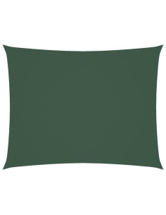 Parasole a Vela Oxford Rettangolare 6x7 m Verde Scuro 2