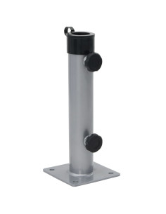 Base per Ombrellone per Palo da Ø38/48 mm Argento in Acciaio 2