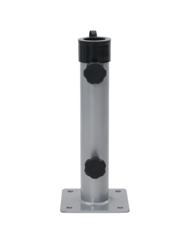 Base per Ombrellone per Palo da Ø38/48 mm Argento in Acciaio