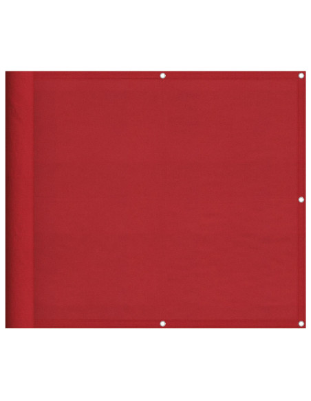 Paravento da Balcone Rosso 90x1000 cm 100% Poliestere Oxford