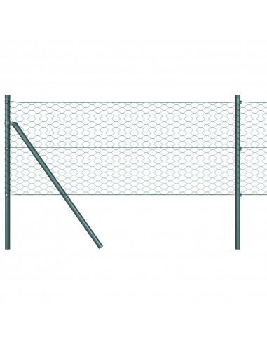 Recinzione Esagonale Verde 0.4x10 m Acciaio