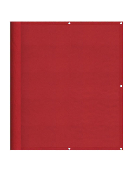 Paravento da Balcone Rosso 120x800 cm 100% Poliestere Oxford