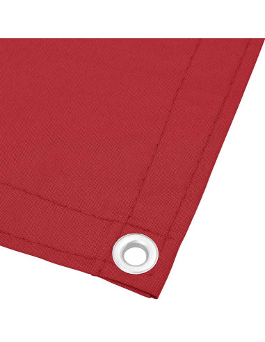 Paravento da Balcone Rosso 120x800 cm 100% Poliestere Oxford