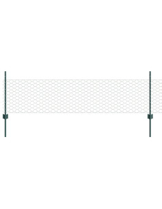 Recinzione con Posto Verde 0,5 x 50 m Acciaio e PVC 2
