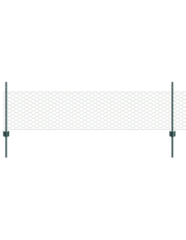Recinzione con Posto Verde 0,5 x 50 m Acciaio e PVC