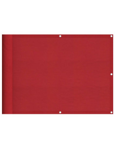 Paravento da Balcone Rosso 75x800 cm 100% Poliestere Oxford 2