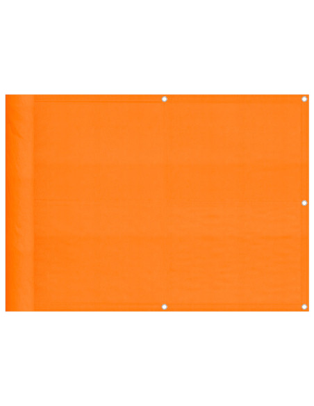 Paravento da Balcone Arancione 75x800 cm 100% Poliestere Oxford