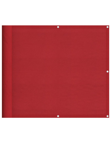 Paravento da Balcone Rosso 90x700 cm 100% Poliestere Oxford