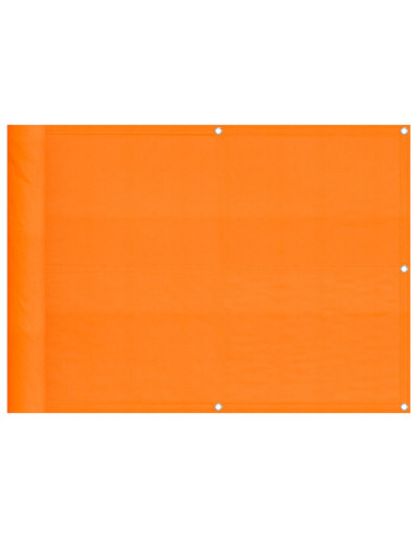 Paravento da Balcone Arancione 75x700 cm 100% Poliestere Oxford