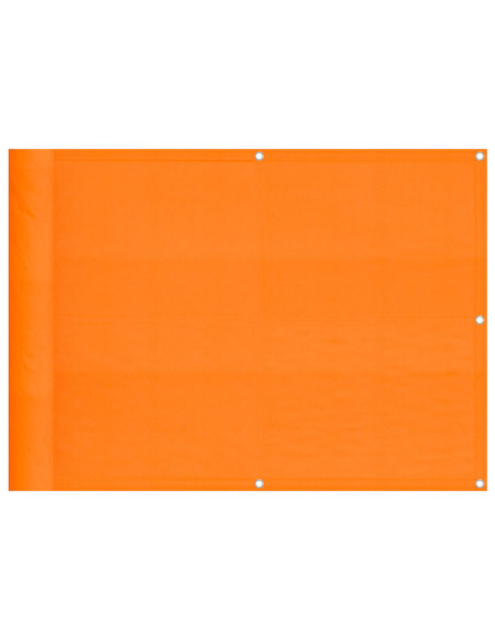 Paravento da Balcone Arancione 75x700 cm 100% Poliestere Oxford