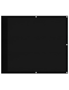 Paravento da Balcone Nero 90x700 cm 100% Poliestere Oxford 2