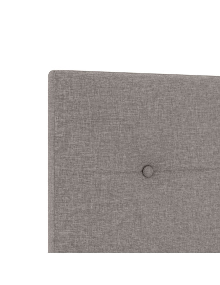 Testiera  Button Tufted Tortora 180 cm Tessuto