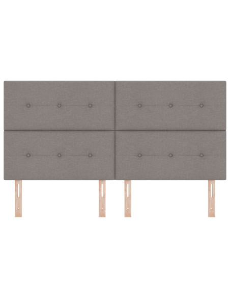 Testiera  Button Tufted Tortora 180 cm Tessuto