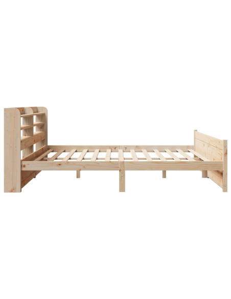 Giroletto con Testiera 200x200 cm in Legno Massello di Pino