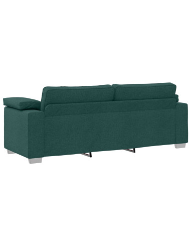Set di divani 2 pcs Verde Scuro 219 x 77 x 82 cm Tessuto