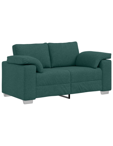 Set di divani 2 pcs Verde Scuro 219 x 77 x 82 cm Tessuto